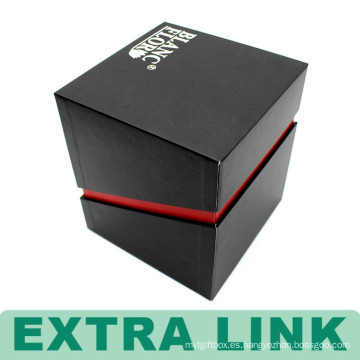 Caja de cartón negra de encargo del diseño de empaquetado de alta calidad para los productos cosméticos del maquillaje de las mujeres de lujo